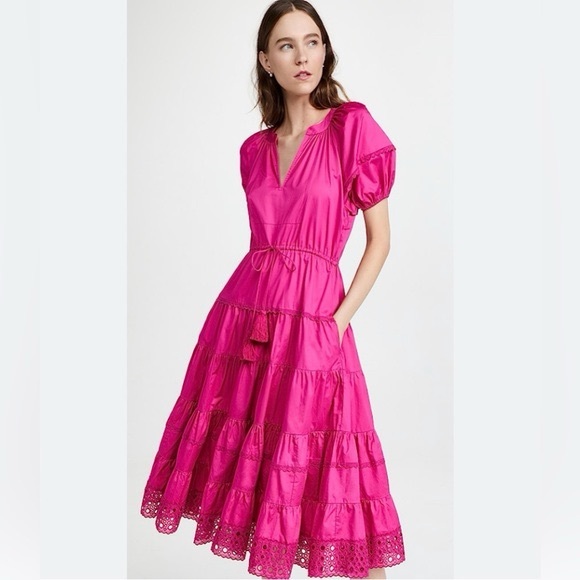 Alexis Dresses & Skirts - Alexis Raissa Tiered Midi Dress Size Small